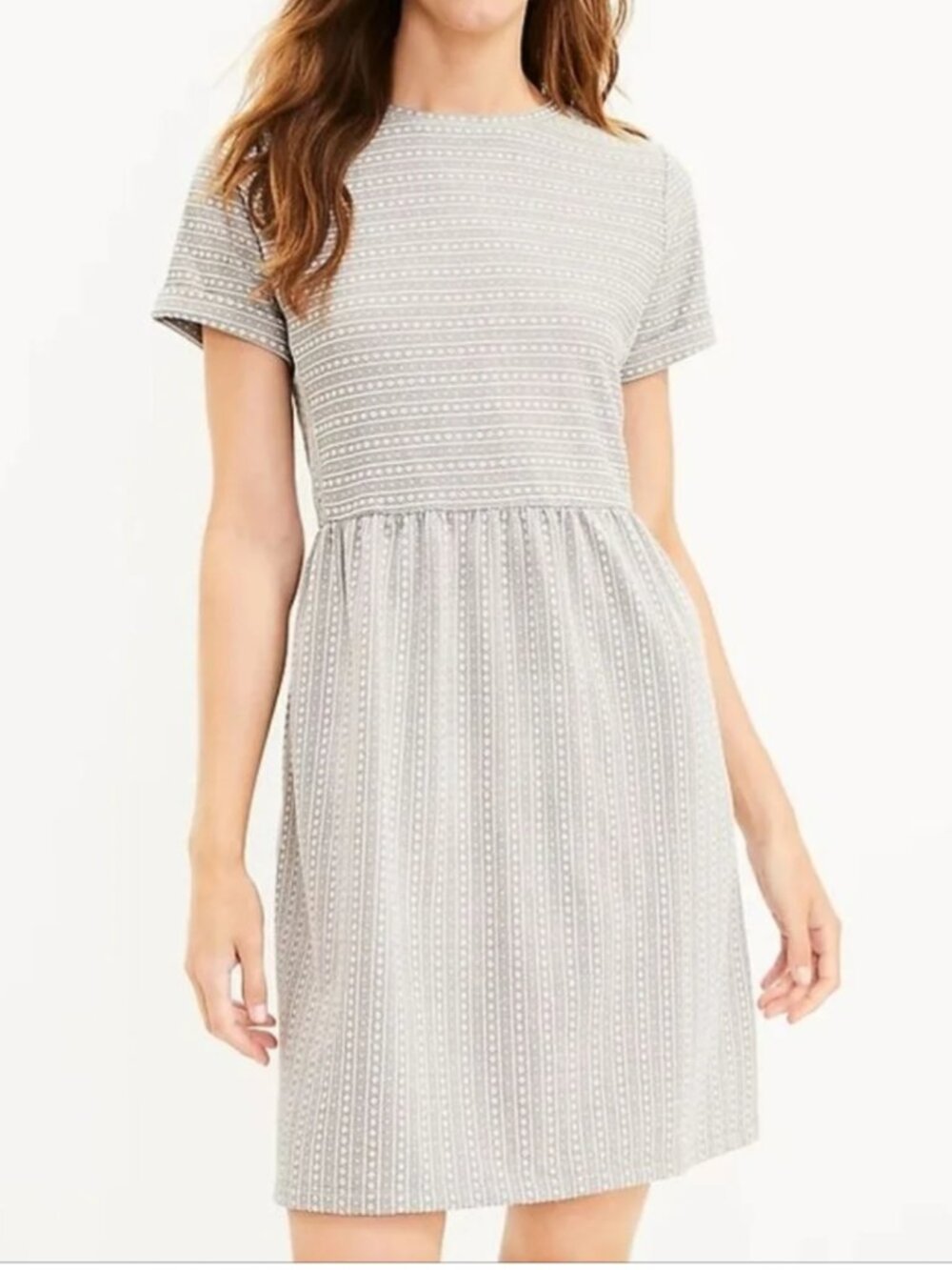 Gray knit dress